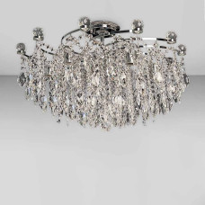 Люстра кришталева стельова Light House SH-18784/9 CR 670*670*450 E14 хром