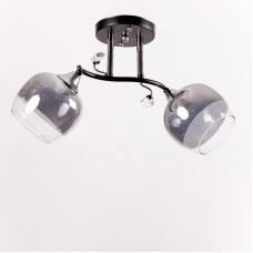 Люстра потолочная Light House SR-17011/2 BK+CH L490*W285*H240 черный + хром