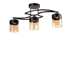 Люстра потолочная Light House SZ-17014/3 BK+CH черный + хром