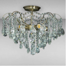 Люстра кришталева стельова Light House SH-17019/5 AB бронза