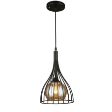 Люстра подвесная Light House SR-17023/1H BK D198*H300/H800 черная
