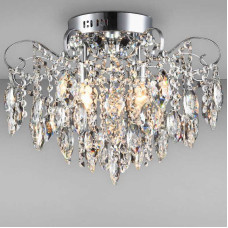 Люстра кришталева стельова Light House SR-17038/4+4 CR D540*H400 E27+LED хром
