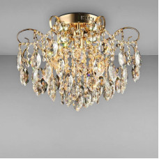 Люстра кришталева стельова Light House SR-17038/4+4 FG D540*H400 E27+LED золото