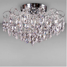 Люстра кришталева стельова Light House SR-17038/6+6 CR D640*H450 E27+LED хром