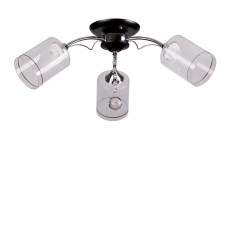 Стельова люстра Light House SR-17032/3 BK+CR D600*H225 чорний + хром