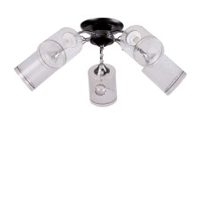 Люстра потолочная Light House SR-17032/5 BK+CR D600*H225 черный + хром