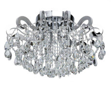 Люстра кришталева стельова Light House SR-17036/3+8 CR D500*H380 E27+LED хром