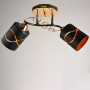 Зображення Стельова люстра Light House SH-18172/2 FG+BK 460*200*240 золото плафон чорний  ИМ Light-Deco 1 