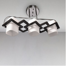 Стельова люстра Light House SH-18173/3 CR 620*200*250 хром плафон білий 