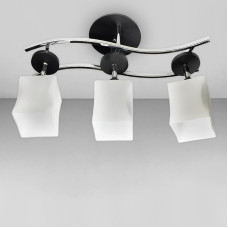 Стельова люстра Light House SH-18182/3 CR чорний + хром