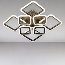 Стельова люстра LED з димером Light House SL-18183/4+4 AB 192W DIMMER 3000-6000 H140*L600*W610 бронза