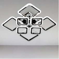 Стельова люстра LED з диммером Light House SL-18183/4+4 CR 192W DIMMER 3000-6000 H140*L600*W610 хром