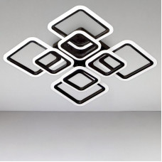 Стельова люстра LED з димером Light House SL-18185/4+4B BK 192W DIMMER 3000-6000 H120*L600*W600 чорна