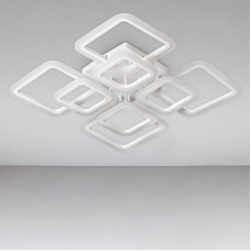 Стельова люстра LED з димером Light House SL-18185/4+4B WT 192W DIMMER 3000-6000 H120*L600*W600 біла