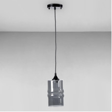 Люстра підвісна Light House SC-18191/1 BK D130*H200/H750 чорний плафон сірий