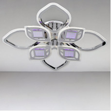 Стельова люстра LED Light House SC-18194/4+4 CR 152W 2.4G 3D 760/560*90 хром
