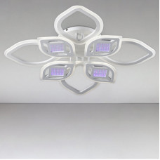 Стельова люстра LED Light House SC-18194/4+4 WH 152W 2.4G 3D 760/560*90 біла