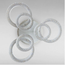 Стельова люстра LED з підсвічуванням Light House SC-18199A/3+3C WH+PK/BU/PL 168W+20W 2.4G Ф700*140 белая