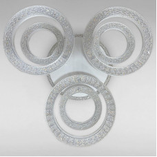 Стельова люстра LED з підсвічуванням Light House SC-18199B/3+3C WH+PK/BU/PL168W+20W 2.4G Ф620*140 біла