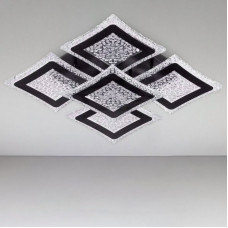 Стельова люстра LED з димером Light House SL-18198/5 BK 230W DIMMER 3000-6000 L500*W500*H120 чорна