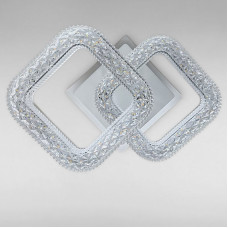 Стельова люстра LED з підсвічуванням Light House SC-18201/2C WH+PK/BU/PL 32W+10W 290*190*140 біла