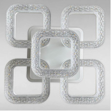 Стельова люстра LED з підсвічуванням Light House SC-18201/4+1C WH+PK/BU/PL 80W+18W 2.4G 350*350*140 біла