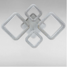 Стельова люстра LED з підсвічуванням Light House SC-18203/2+2C WH+PK/BU/PL 104W+18W 2.4G 680*470*90 біла