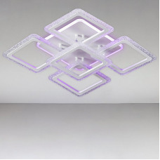 Стельова люстра LED з підсвічуванням Light House SC-18205/4+1C WH+PK/MIX/BL 130W+14W 2.4G 530*530*120 біла