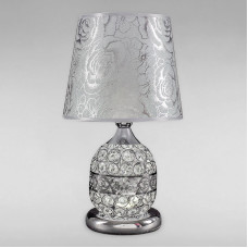 Настільна лампа з абажуром Light House SG-18208/1T CH+ZZ+SHADE H350*D200 хром