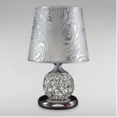 Настільна лампа з абажуром Light House SG-18209/1T CH+ZZ+SHADE H310*D200 хром