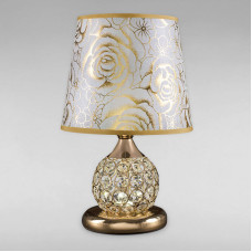 Настільна лампа з абажуром Light House SG-18209/1T FG+ZZ+SHADE H310*D200 золото