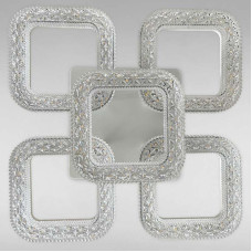 Стельова люстра LED Light House SC-18201/4+1C WH 80W 2.4G 350*350*140 біла