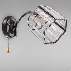 Настінний світильник Бра Light House SC-18215/1W BK+CR 14*14*20 чорний + хром