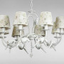 Зображення Люстра підвісна з абажуром Light House SH-18218/8 WT 770*770*950 E14*8 біла ИМ Light-Deco 1 