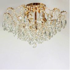 Люстра кришталева стельова Light House SH-18220/8 FG 610*610*430 золото