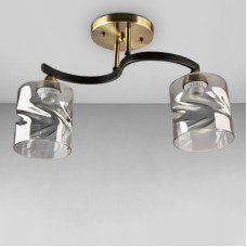 Люстра стельова Light House SH-18223/2 AB+BK 450*150*280 E27 бронза + чорний