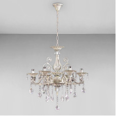 Люстра підвісна свічки Light House SH-18210/6C CRL D600*H1100 біла