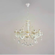 Люстра підвісна свічки Light House SH-18230/6 FFGW 650*650*610 білий із золотом