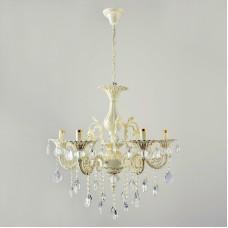 Люстра підвісна свічки Light House SH-18232/5 LWG 600*600*1200 E14 білий із золотом