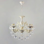 Зображення Люстра підвісна свічки Light House SH-18232/6 LWG 600*600*1200 E14 білий із золотом ИМ Light-Deco 
