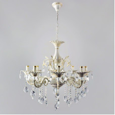 Люстра підвісна свічки Light House SH-18232/8 LWG 680*680*1200 E14 білий із золотом