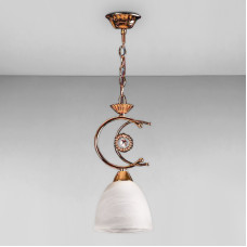 Люстра підвісна Light House SH-18234/1A FG 150*150*290 E27 золото плафон білий