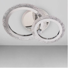 Люстра стельова LED без пульта Light House SC-18193/1+1C CR 3000-6500K 42W+14W 380*260*120 хром