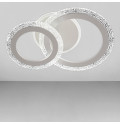 Люстра стельова LED без пульта Light House SC-18193/1+1C WH 3000-6500K 42W+14W 380*260*120 біла