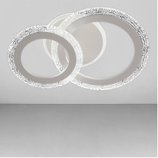 Люстра стельова LED без пульта Light House SC-18193/1+1C WH 3000-6500K 42W+14W 380*260*120 біла