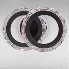 Люстра стельова LED без пульта Light House SC-18193/2C BK 3000-6500K 36W+12W 290*200*120 чорна