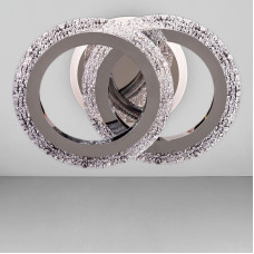 Люстра стельова LED без пульта Light House SC-18193/2C CR 3000-6500K 36W+12W 290*200*120 хром