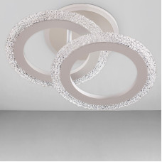 Люстра стельова LED без пульта Light House SC-18193/2C WH 3000-6500K 36W+12W 290*200*120 біла