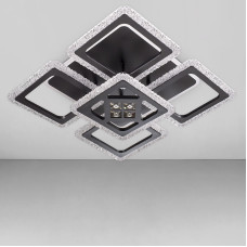 Стельова люстра LED з підсвічуванням Light House SC-18242/4+1C BK+PK/MIX/BL 110W+26W 2.4G 430*430*120 чорна