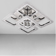 Стельова люстра LED з підсвічуванням Light House SC-18242/4+1C CR+PK/MIX/BL 110W+26W 2.4G 430*430*120 хром